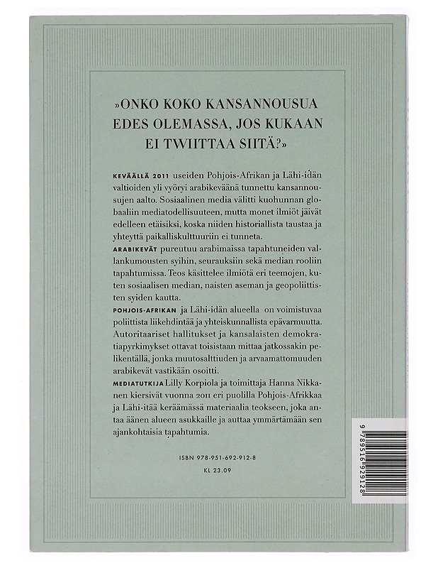 Arabikevät - Korpiola, Lilly - Historiakirjat - 10105360281 - 1