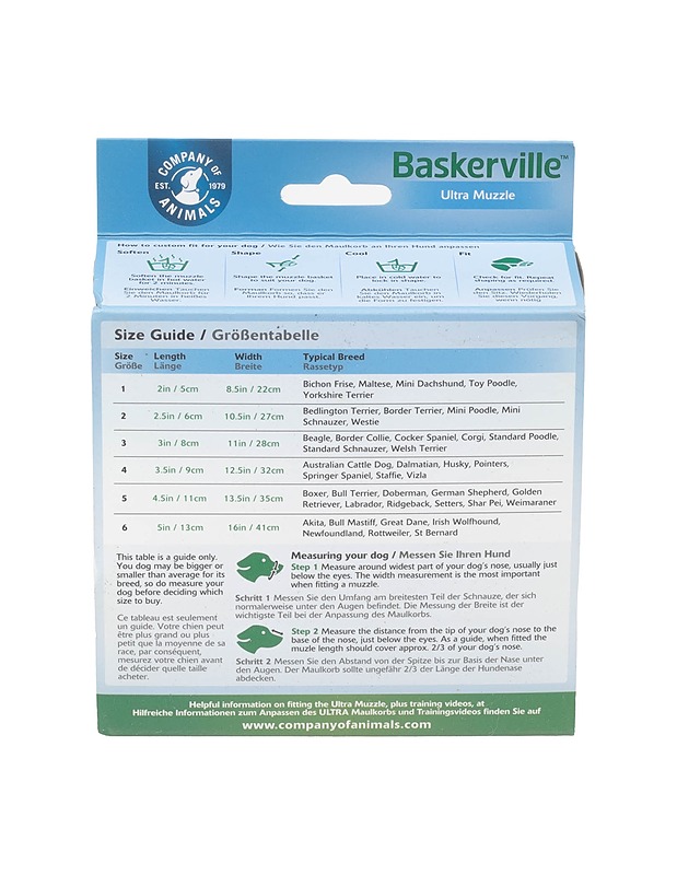 BASKERVILLE Ultra Muzzle koiran kuonokoppa, 4 - Lemmikkitarvikkeet - 10105360398 - 2