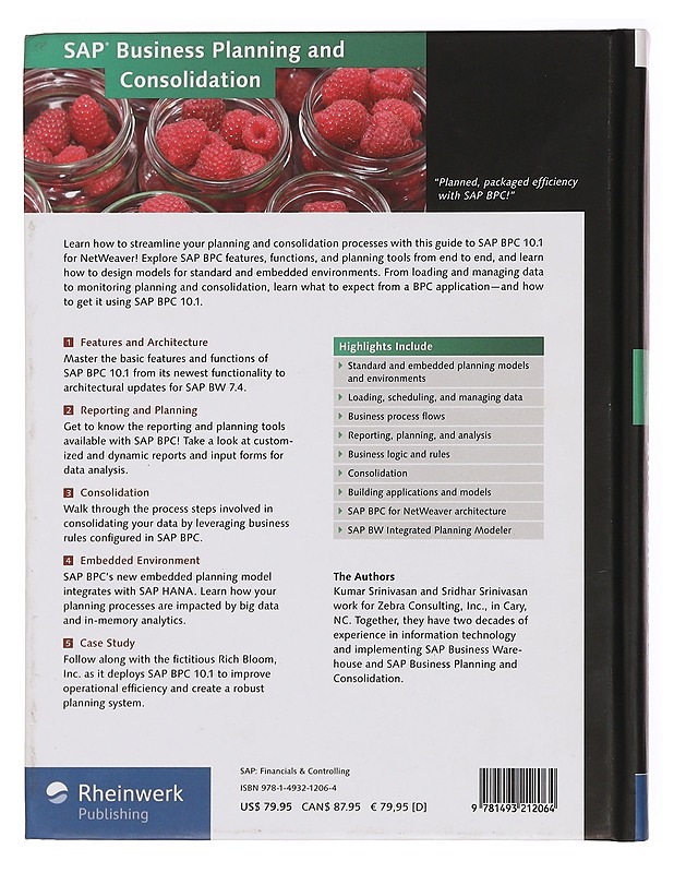 Sap Business Planning and Consolidation - Kumar Srinivasan ja Sridhar Srinivasan - Tietokirjat ja oppaat - 10105360607 - 1