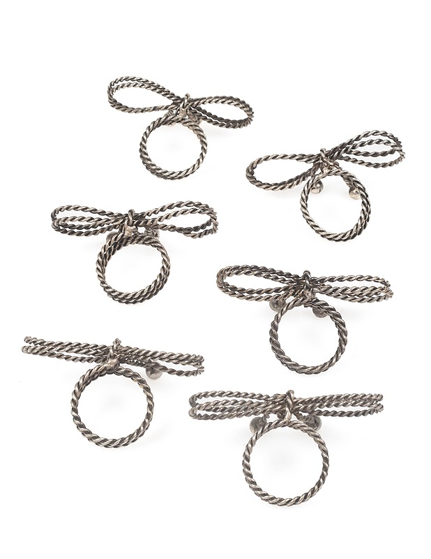 Rusetti servettirengas, 6 kpl - Muut astiat - 10105360754 - 0