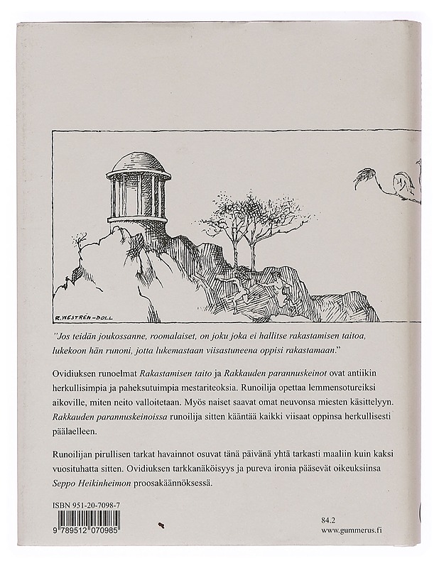 Rakastamisen taito / Rakkauden parannuskeinot - Ovidius Naso, Publius - Romaanit ja novellit - 10105360936 - 1