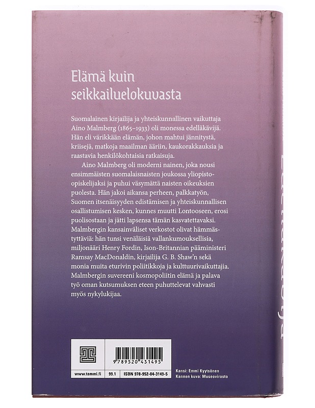 Edelläkävijä : Aino Malmberg - aktivisti, feministi, sosialisti - Antikainen, Marjo-Riitta - Elämäkerrat ja muistelmat - 10105361261 - 1