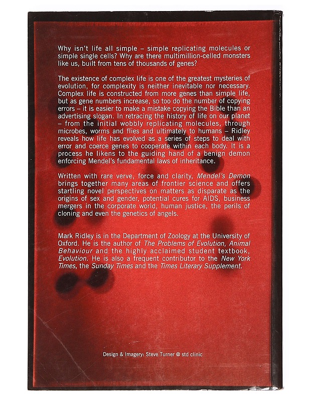 Mendel's demon: gene justice and the complexity of life- Ridley Mark - Tietokirjat ja oppaat - 10105361313 - 1