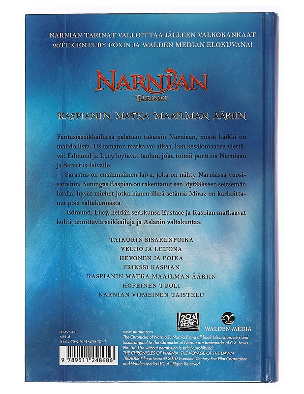 Kaspianin matka maailman ääriin - Lewis, C. S. - Fantasia- ja scifi - 10105361380 - 1