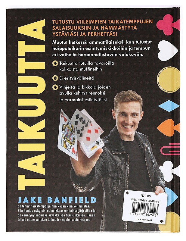 Taikatemppuja korteilla, kolikoilla ja tutuilla tavaroilla - Banfield, Jake - Nuorten kirjat - 10105361603 - 1