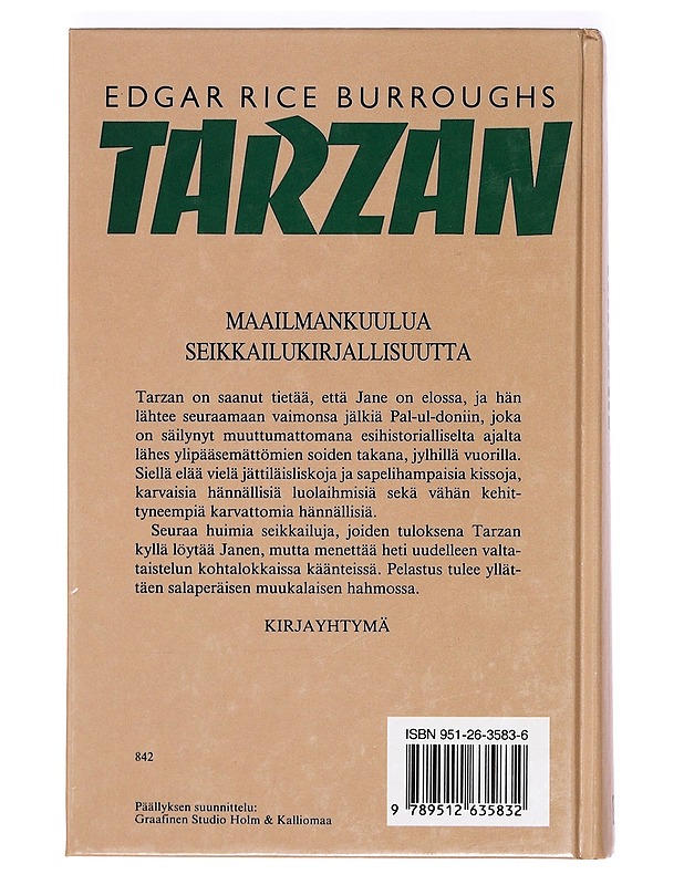Kauhea Tarzan - Burroughs, Edgar Rice - Nuorten kirjat - 10105361790 - 1