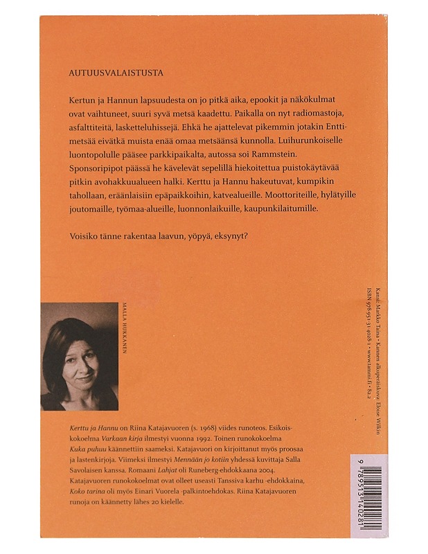 Kerttu ja Hannu : runoja - Riina Katajavuori - Runot ja näytelmät - 10105362069 - 1