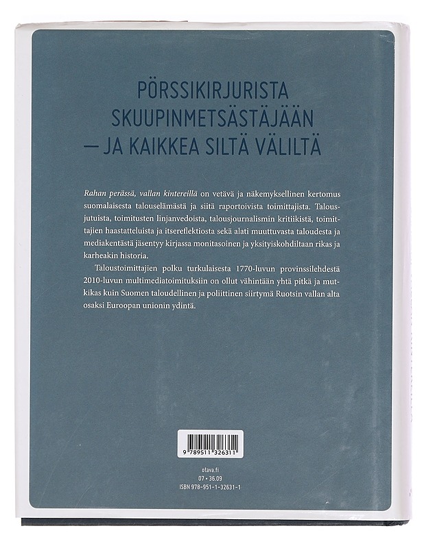Rahan perässä, vallan kintereillä : suomalaisen talousjournalismin historia - Jouni Yrjänä - Historiakirjat - 10105362159 - 1