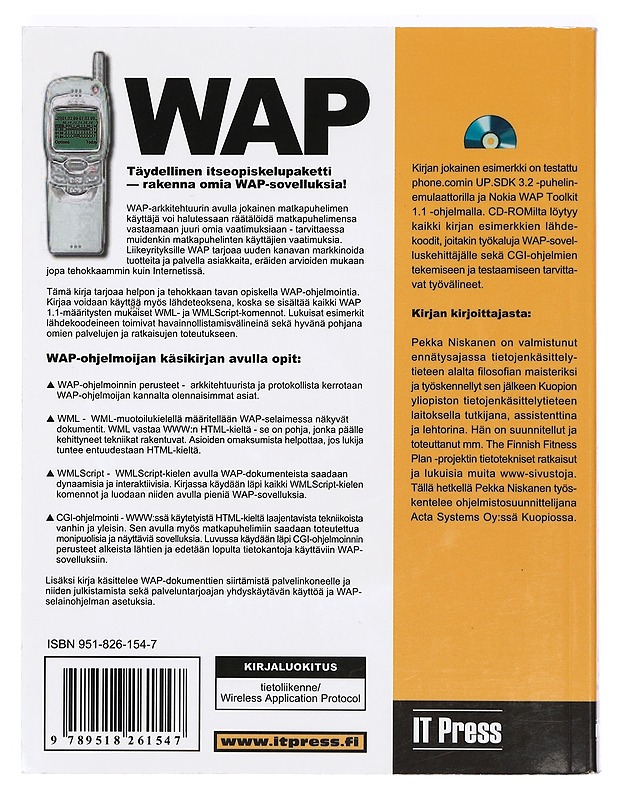 WAP : ohjelmoijan käsikirja - Pekka Niskanen - Tietokirjat ja oppaat - 10105362282 - 1