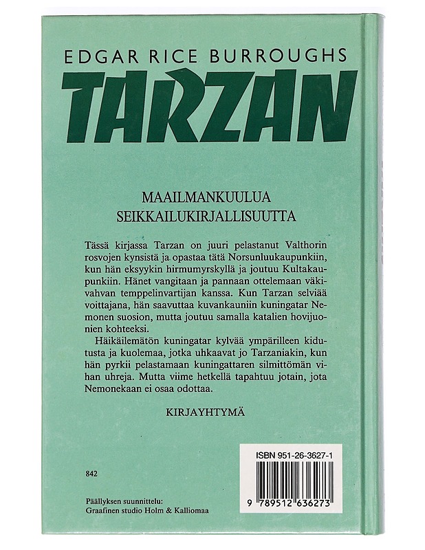 Tarzan ja kultakaupunki - Burroughs, Edgar Rice - Nuorten kirjat - 10105362592 - 1