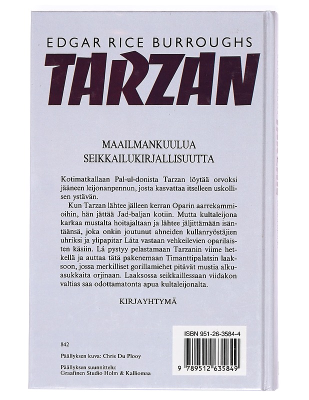 Tarzan ja kultaleijona - Edgar Rice Burroughs Tarzan ja kultaleijona - Edgar Rice Burroughs - Nuorten kirjat - 10105362594 - 1