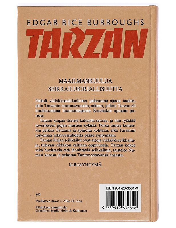 Tarzanin viidakkoseikkailuja - Edgar Rice - Nuorten kirjat - 10105362597 - 1