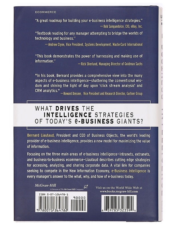 e-Business intelligence : turning information into knowledge into profit - Liautaud, Bernard - Tietokirjat ja oppaat - 10105362634 - 1