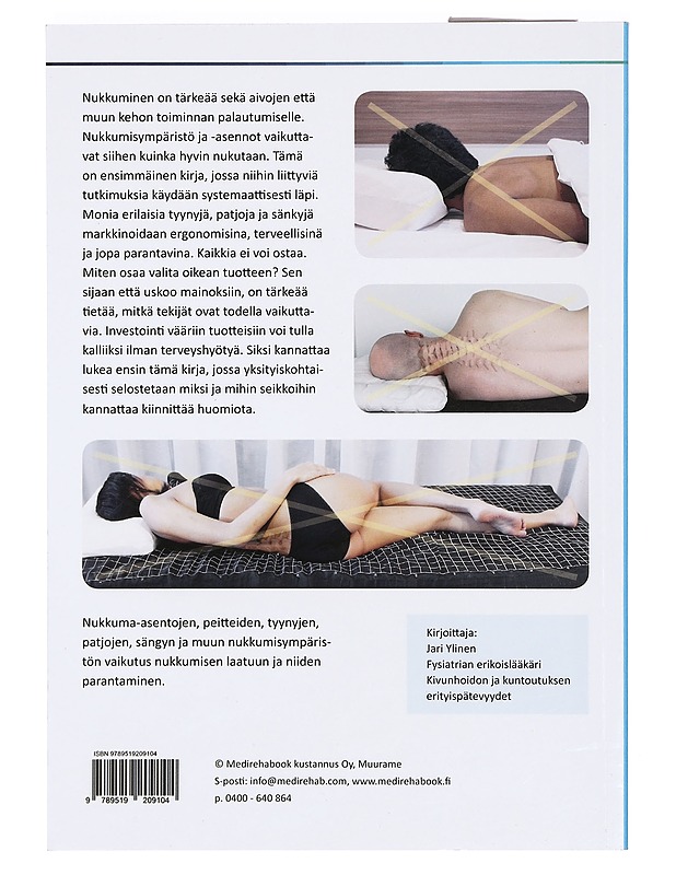 Nukkumisergonomia - Ylinen, Jari - Tietokirjat ja oppaat - 10105362715 - 1