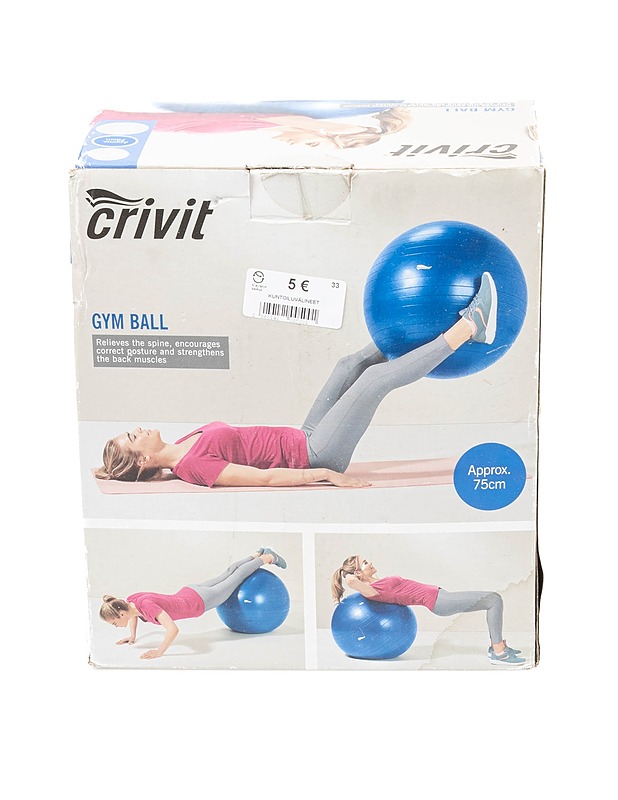 CRIVIT jumppapallo, 75 cm - Muut urheiluvälineet ja vapaa-aika - 10105362906 - 1