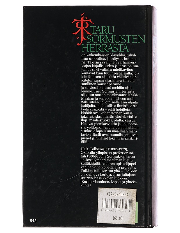 Taru sormusten herrasta - Tolkien, J. R. R. - Fantasia- ja scifi - 10105363076 - 1