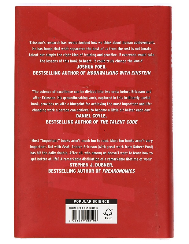 Peak, Secrets from the New Science of Expertise - Anders Ericsson, Robert Pool - Tietokirjat ja oppaat - 10105363327 - 1