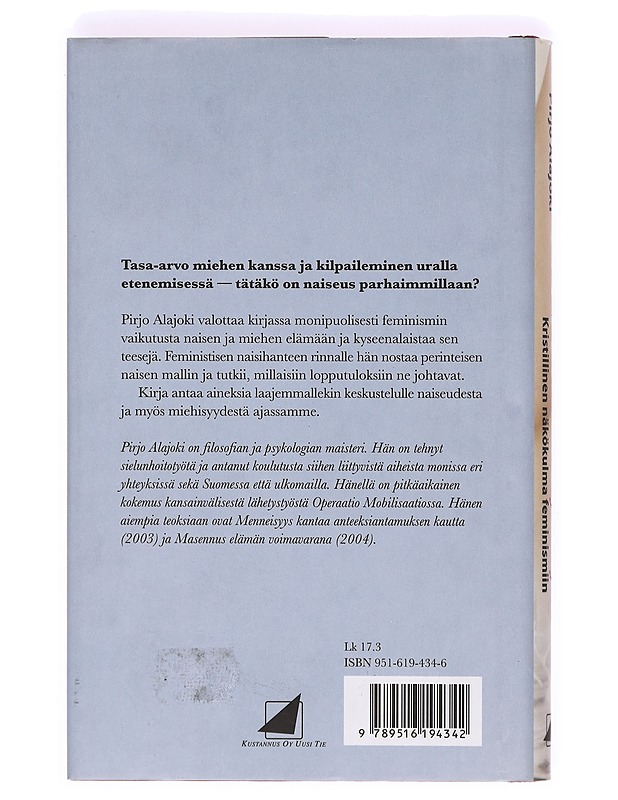Naiseus vedenjakajalla : kristillinen näkökulma feminismiin - Pirjo Alajoki - Romaanit ja novellit - 10105363347 - 1