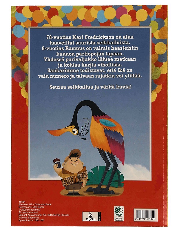 Up Kohti Korkeuksia : Väritysseikkailu - Disney ; Pixar - Lastenkirjat - 10105363439 - 1