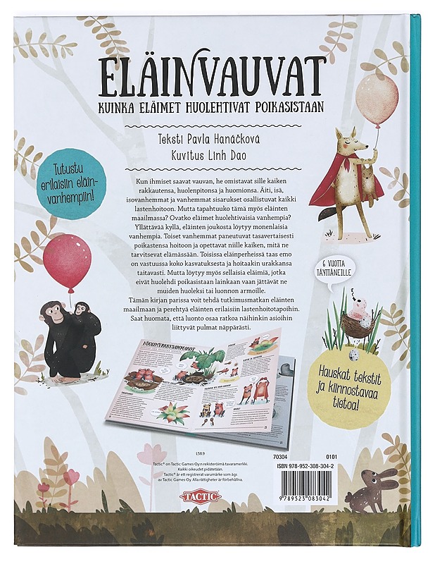 Eläinvauvat : kuinka eläimet huolehtivat poikasistaan - Haná?ková, Pavla - Lastenkirjat - 10105363727 - 1