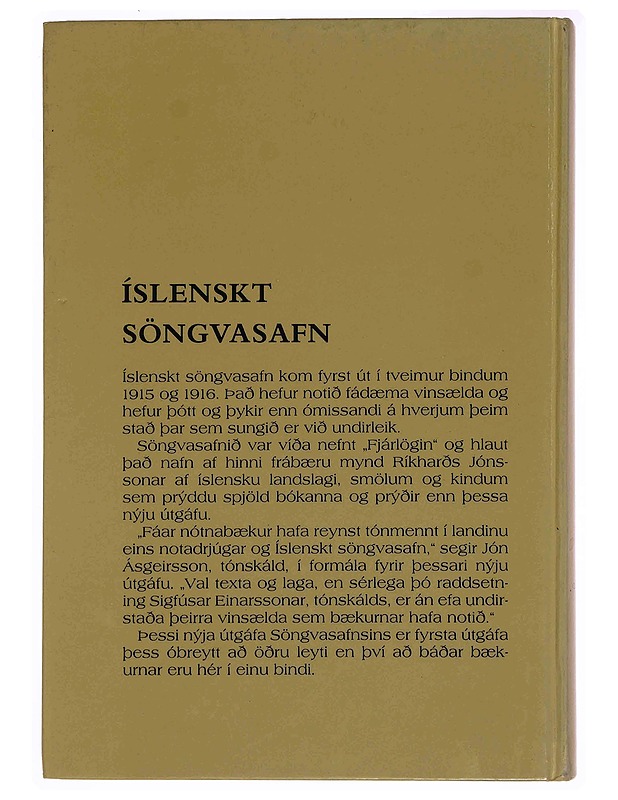 Íslenskt söngvasafn, I.–II. hefti - Sigfús Einarsson ; Halldór Jónasson - Musiikki- ja elokuvakirjat - 10105363828 - 1
