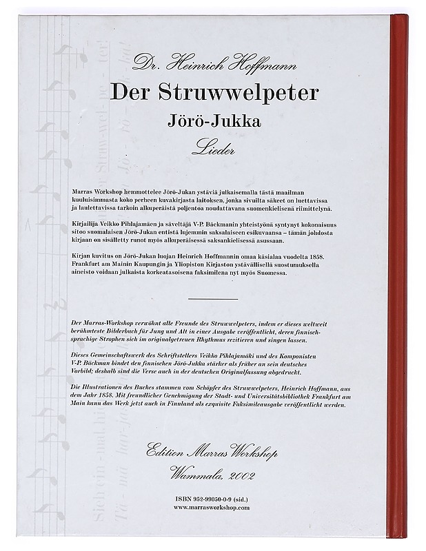Der Struwwelpeter = Jörö-Jukka : Lieder - Bäckman, V-P - Lastenkirjat - 10105363877 - 1