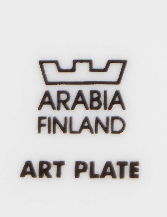 ARABIA FINLAND Flora & Fauna 2002 kala, seinälautanen - Designsuosikit - 10105364007 - 3