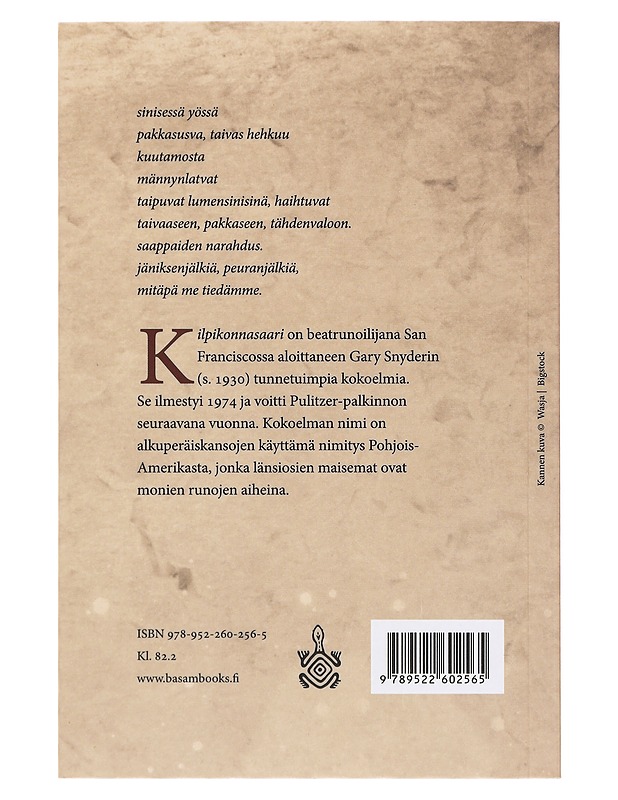 Kilpikonnasaari - Gary Snyder - Runot ja näytelmät - 10105364040 - 1