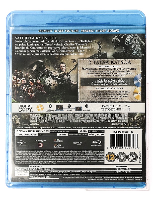 Lumikki ja metsästäjä - Blue-ray - Blu-ray-levyt - 10105364154 - 1