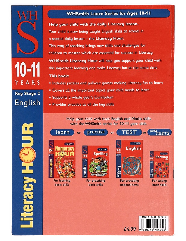 Literacy Hour 10-11 Yrs - Wendy Wren - Tietokirjat ja oppaat - 10105364186 - 1