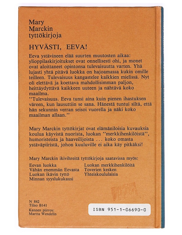 Hyvästi, Eeva! - Mary Marck - Nuorten kirjat - 10105364188 - 1