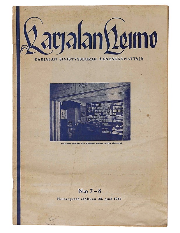 Karjalan Heimo 7-8/1961 - Lehdet - 10105364194 - 0
