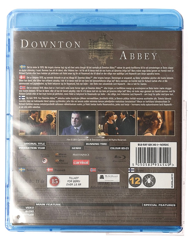 Winter at Downton Abbey - Blu-ray - Blu-ray-levyt - 10105364489 - 1