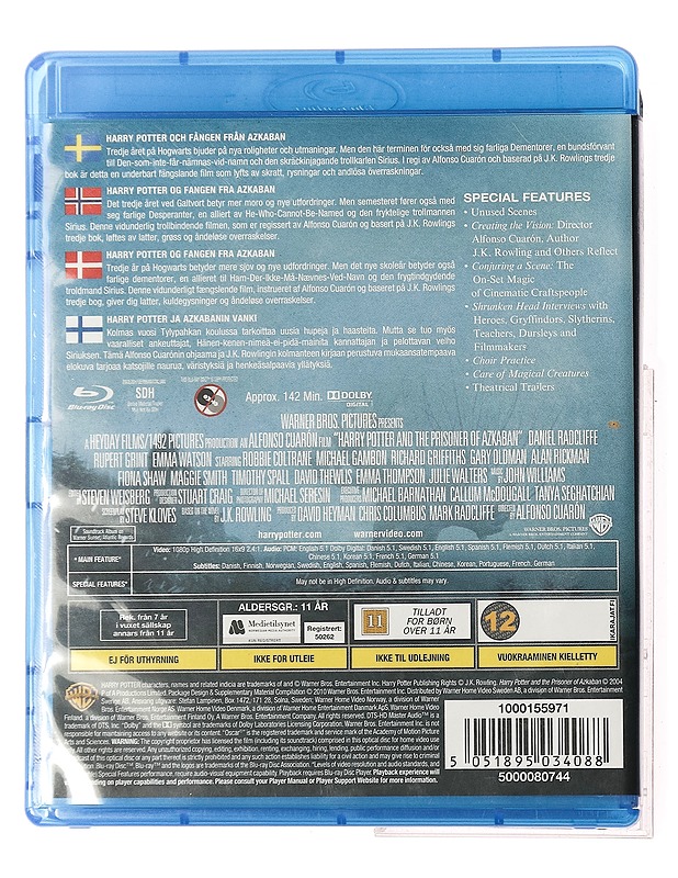 Harry Potter and the prisoner of Azkaban - Blu-ray - Blu-ray-levyt - 10105364591 - 1