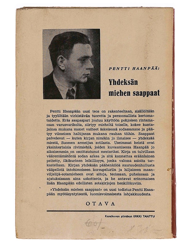 Yhdeksän miehen saappaat - Pentti Haanpää - Romaanit ja novellit - 10105364630 - 1