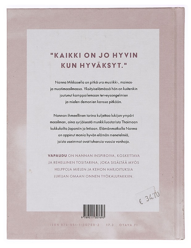 Vapaudu : polku hyvään elämään - Nanna Mikkonen - Elämäkerrat ja muistelmat - 10105364737 - 1