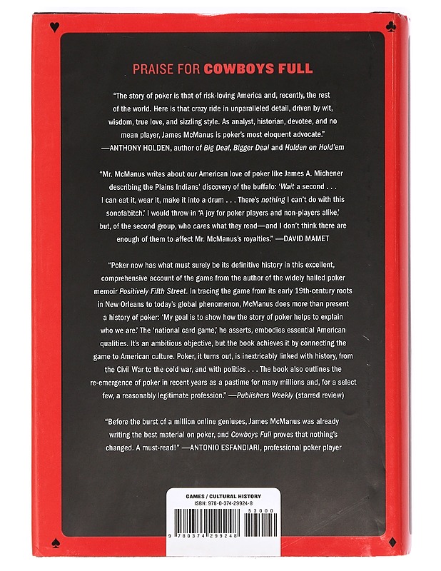 Cowboys full: the story of poker - James McManus - Tietokirjat ja oppaat - 10105364859 - 1