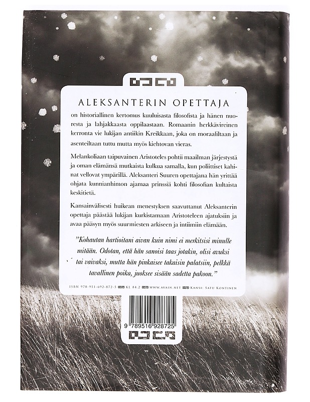 Aleksanterin opettaja - Lyon, Annabel - Romaanit ja novellit - 10105365141 - 1