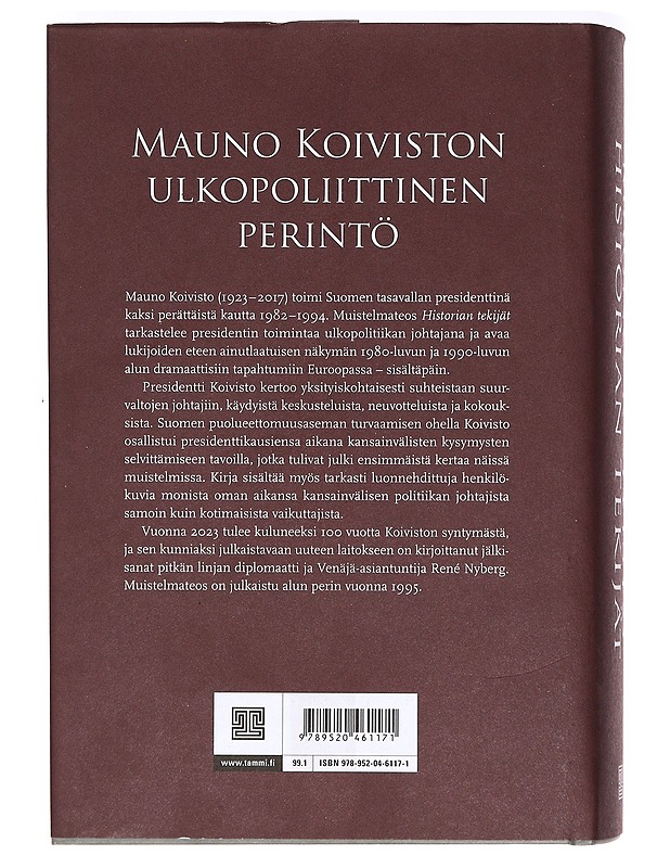 Historian tekijät - Koivisto, Mauno - Elämäkerrat ja muistelmat - 10105365172 - 1