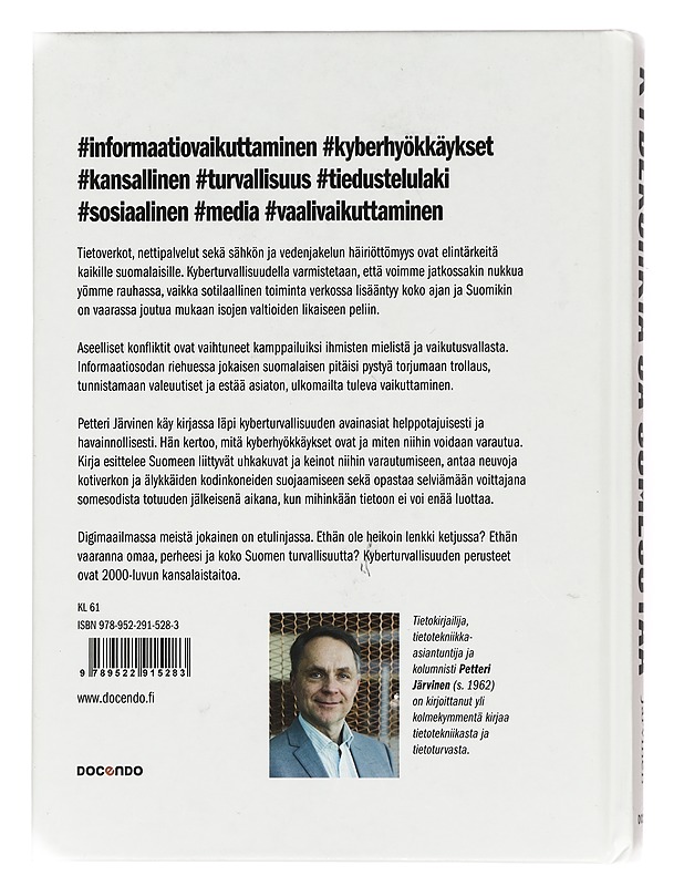 Kyberuhkia ja somesotaa - Järvinen, Petteri - Historiakirjat - 10105365203 - 1