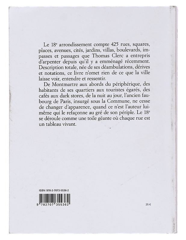 Paris, musée du XXIe siècle - Le 18e arrondissement - Clerc Thomas - Romaanit ja novellit - 10105365242 - 1