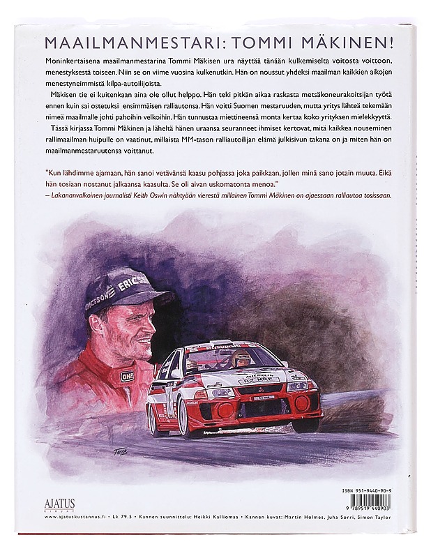 Maailmanmestari : Tommi Mäkinen! - Lasse Erola - Elämäkerrat ja muistelmat - 10105365844 - 1