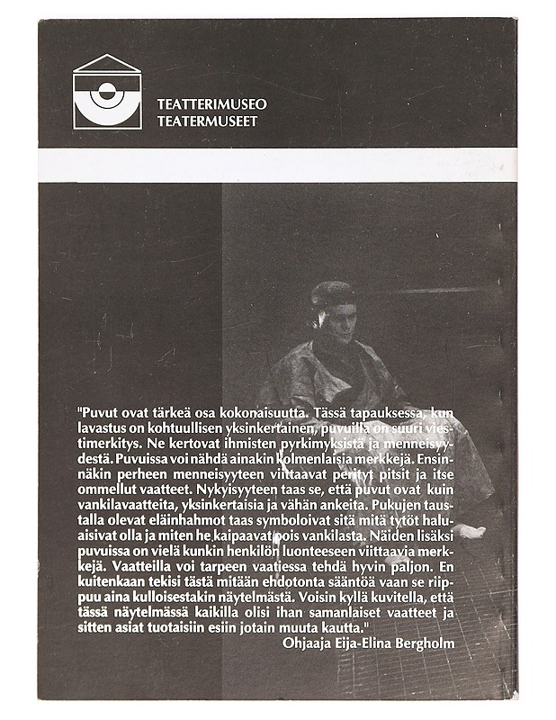 Fondi 4 : teatteripuku - Kristiina Nikula - Taide- ja kulttuurikirjat - 10105365979 - 1