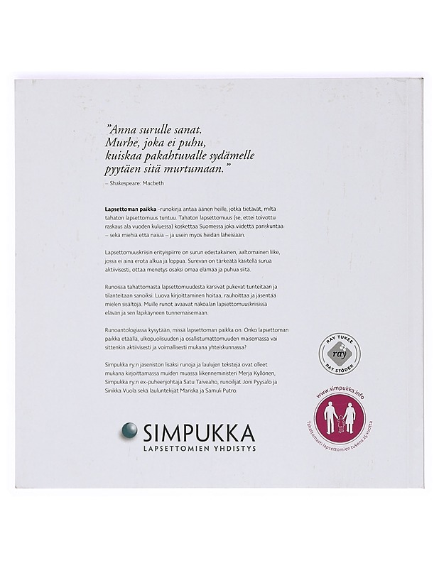 Lapsettoman paikka - Isotalo, Laura - Runot ja näytelmät - 10105365986 - 1