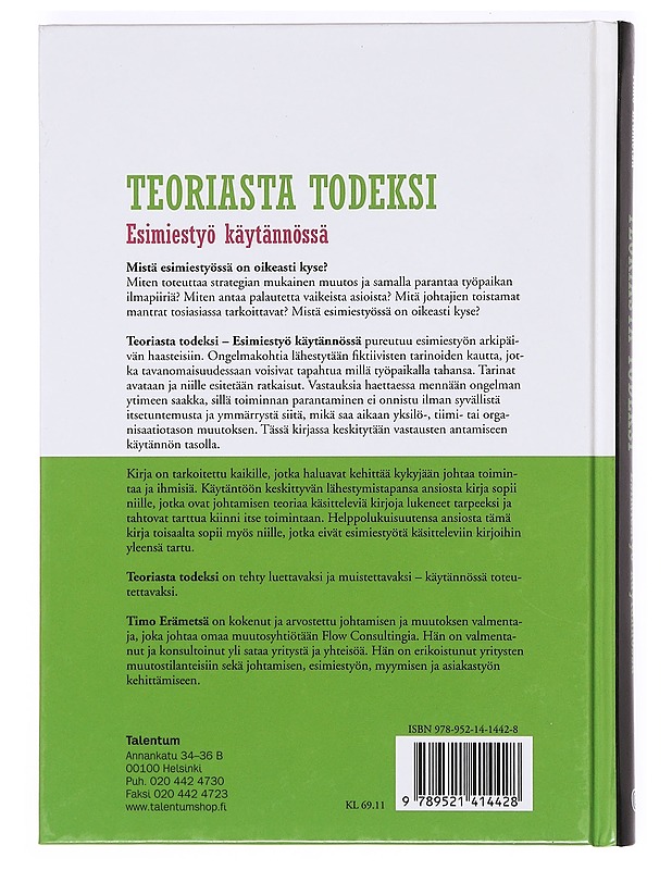 Teoriasta todeksi : esimiestyö käytännössä - Timo Erämetsä - Tietokirjat ja oppaat - 10105366040 - 1