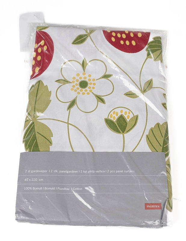 HEMTEX paneeliverho, 2 kpl - 40x220 cm - Verhot ja kapat - 10105366053 - 0