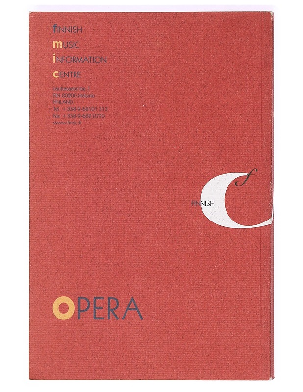 Finnish opera - Hako, Pekka - Musiikki- ja elokuvakirjat - 10105366095 - 1