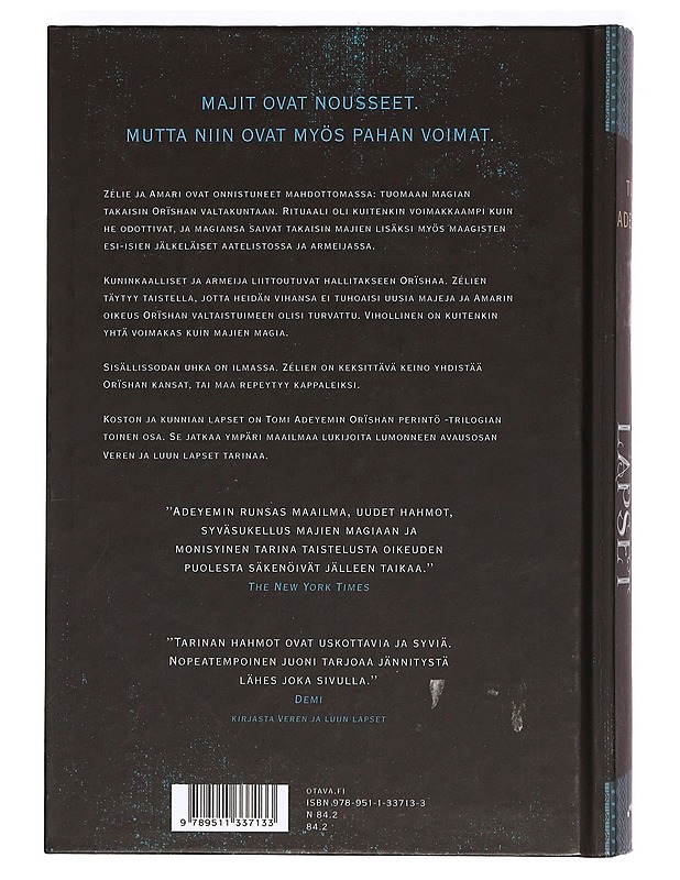 Koston ja kunnian lapset - Adeyemi, Tomi - Fantasia- ja scifi - 10105366169 - 1