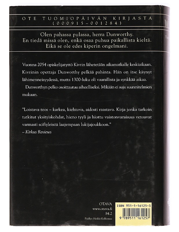 Tuomiopäivän kirja - Willis, Connie - Fantasia- ja scifi - 10105366392 - 1