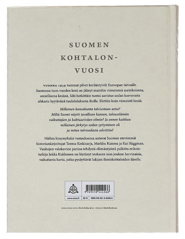 1939 - Häggman, Kai, Keskisarja, Teemu, Kuisma, Markku - Historiakirjat - 10105366720 - 1